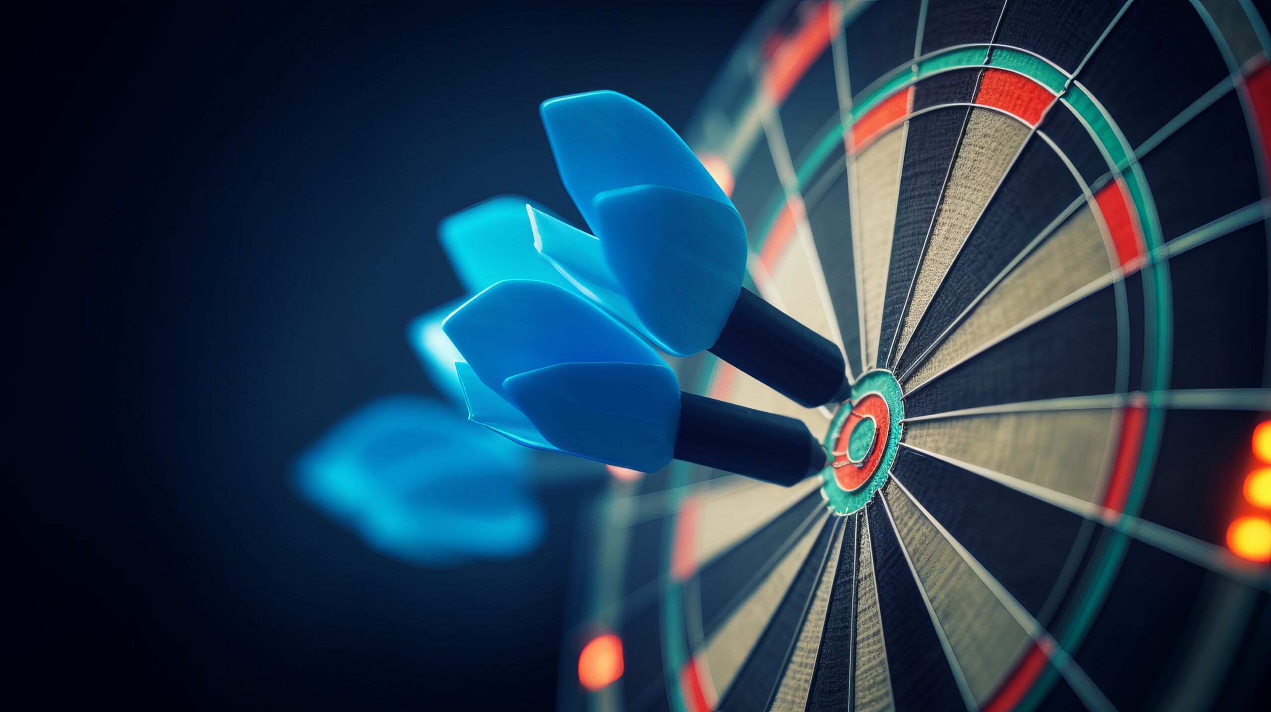 Blue darts background